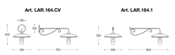 RE LEAR - Metal outdoor wall lamp by Aldo Bernardi - view 3